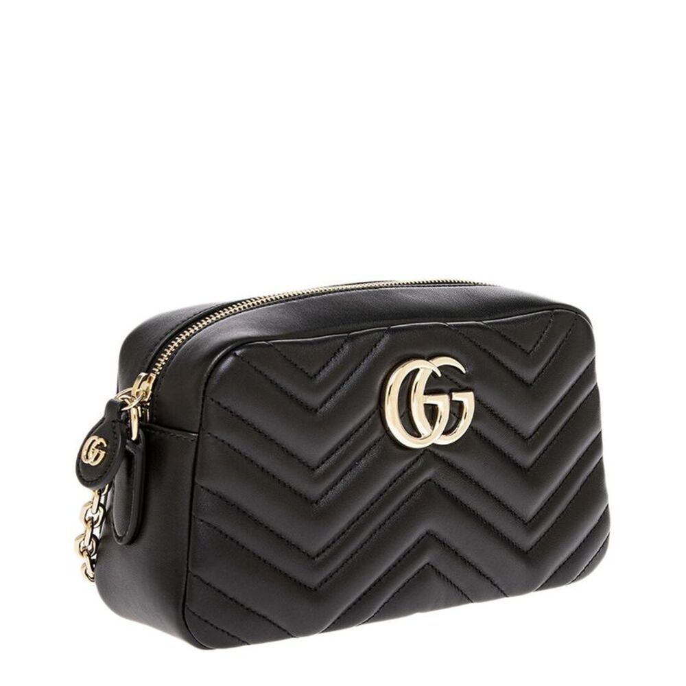 Gucci Gg Marmont Small Camera Crossbody, Black - Picture 3 of 3